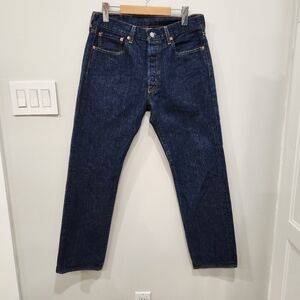 Levi’s 501xx Denim Jeans Mens 32x30 Button Fly Dark Wash